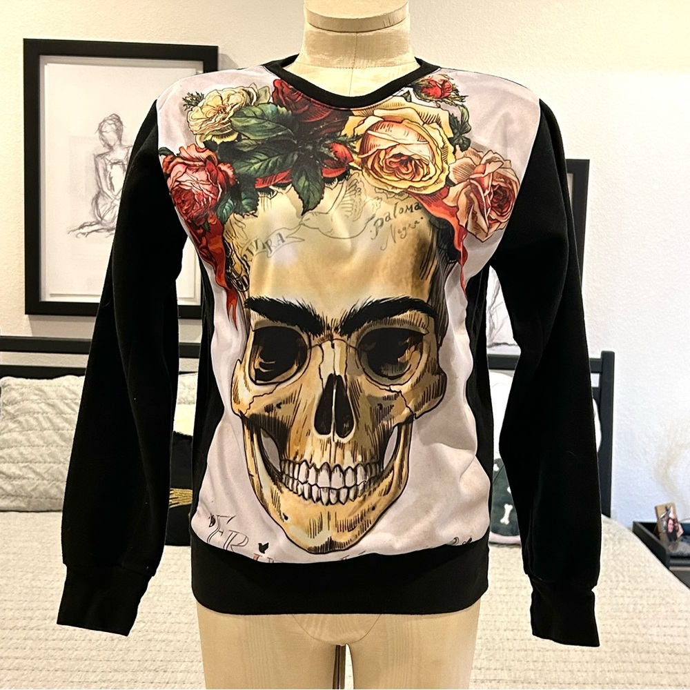 Frida Kahlo Skull Sweatshirt